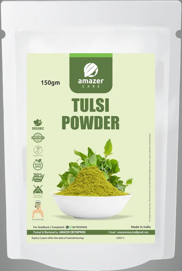 Tulsi_Powder_For_Natural_Hair_Care_&_Skin_(150Gm)