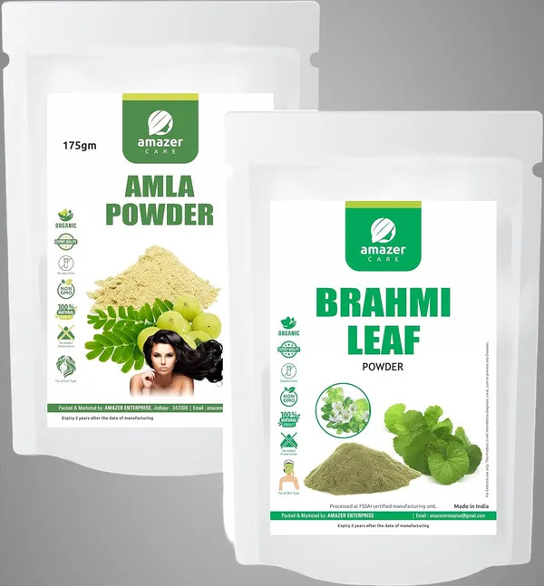 Brahmi_&_Amla_Powder_Hair_Care_Combo_100%_Natural_Amla_Brahmi_Powder_(150_Gm_+_175_Gm_2_Zipper_Pouches)