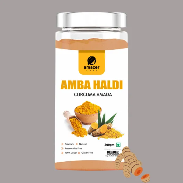 Amba_Haldi_Powder_Kasturi_Haldi_Powder_(100Gm_Jar_Packing)_Immunity_Booster_Anti-Oxidant_Face_Pack_For_Skin_Whitening_Wild_Turmeric_Powder