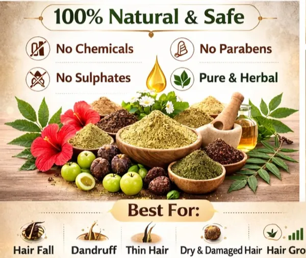 Hibiscus_Reetha_Amla_Shikakai_Brahmi_Bhringraj_Neem_Aloe_Vera_&_Curry_Leaves_Natural_Powder_Super_Combo_For_Hair_Care_/_Regrowth_and_Hair_fall_control_(9_Pouches_1525Gm)