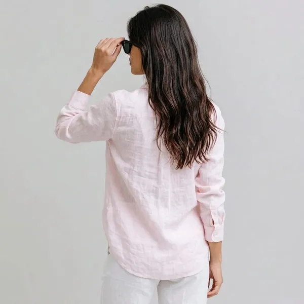 Pale_Baby_Pink_100%_Pure_Linen_Shirt_For_Women'S