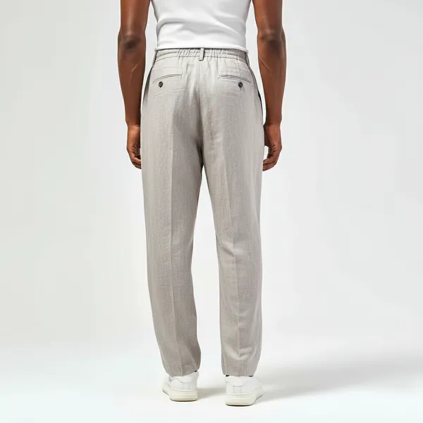 Ash_Grey_Pure_Linen_Resort_&_Beach_Wear_Trouser_For_Men