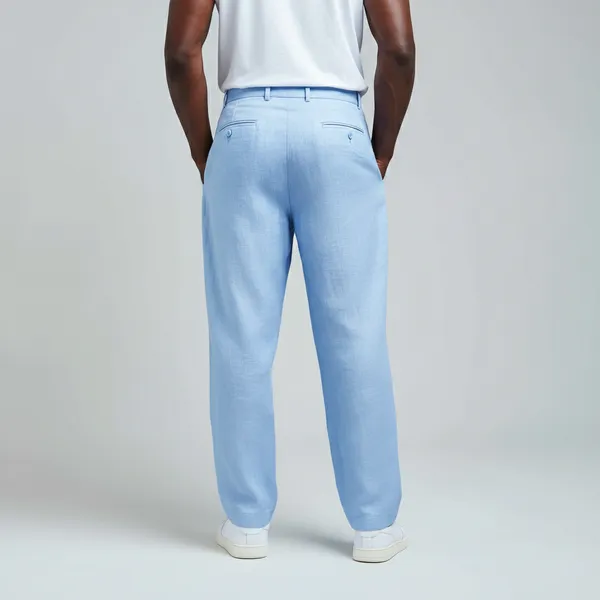 Chambray_Blue_Ultra-Breathable_Pure_Linen_Trousers_Men