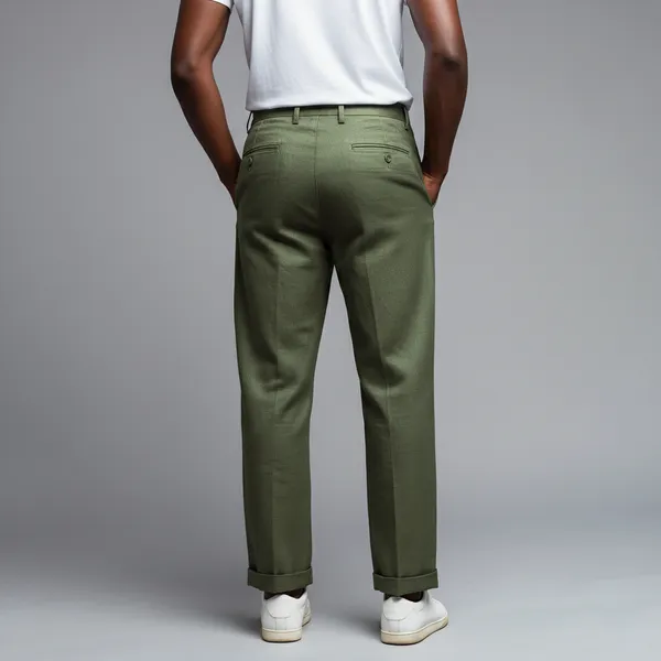 Light_Olive_Pure_Linen_Resort_&_Beach_Wear_Trouser_For_Men