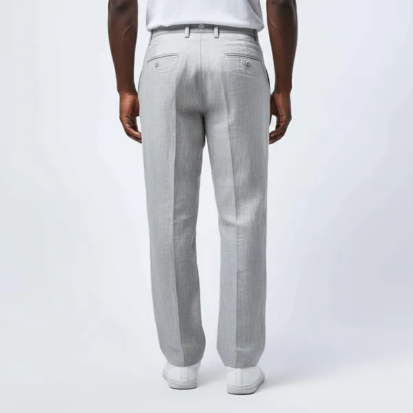 Light_Grey_Pure_Linen_Resort_&_Beach_Wear_Trouser_For_Men