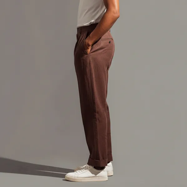 Chocolate_Brown_Ultra-Breathable_Pure_Linen_Trousers_Men