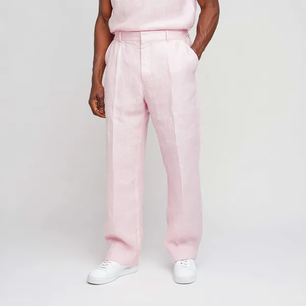 Pink_Pure_Linen_Resort_&_Beach_Wear_Trouser_For_Men
