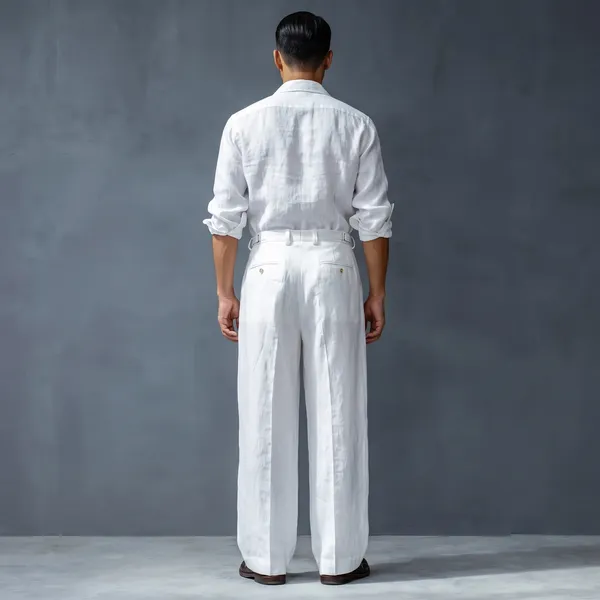 The_Linear_White_Pure_Linen_Pant_For_Men