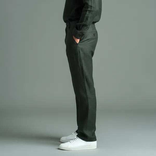 Charcoal_Green_Ultra-Breathable_Pure_Linen_Trousers_Men