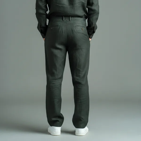 Charcoal_Green_Ultra-Breathable_Pure_Linen_Trousers_Men