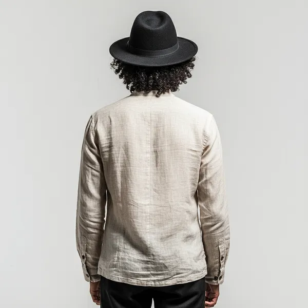 Classic_Pistachio_Pure_100%_Linen_Mandarin_Collar_Shirt_For_Men'S