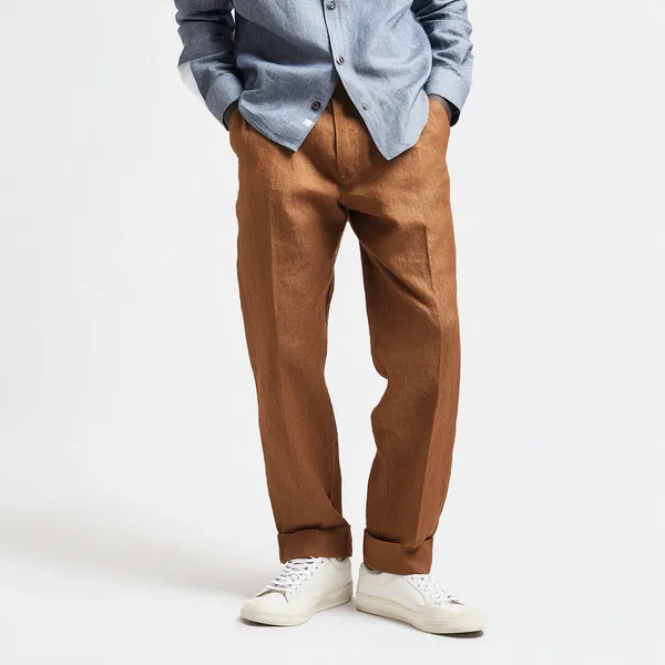 The_Linear_Rust_Pure_Linen_Pant_For_Men