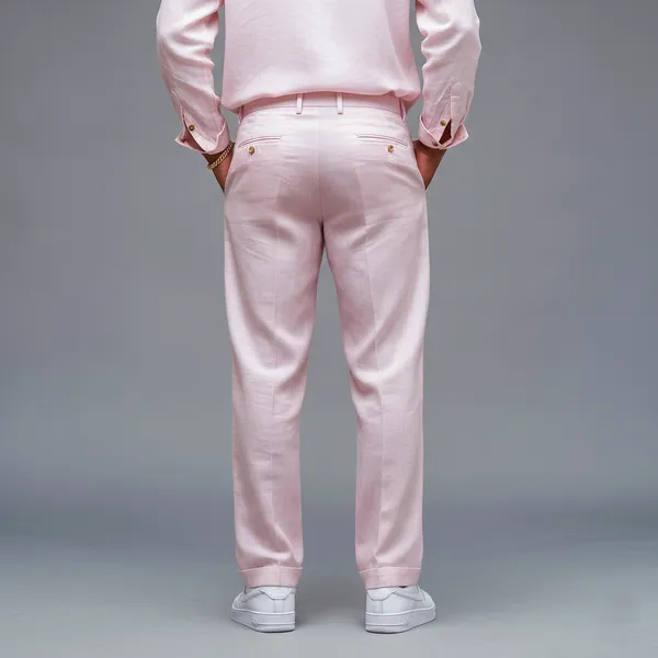 Pastel_Pink_Ultra-Breathable_Pure_Linen_Trousers_Men