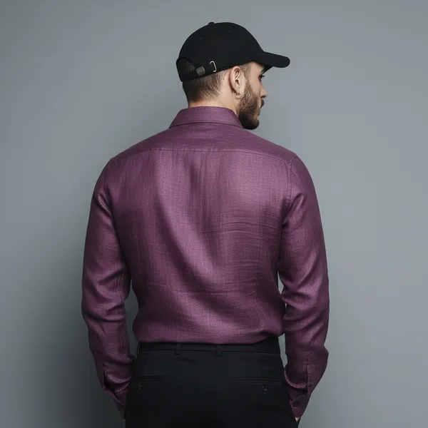 Men'S_Mulberry_100%_Pure_Linen_Shirt