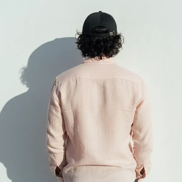 Pink_Pure_Linen_Shirt_For_Men