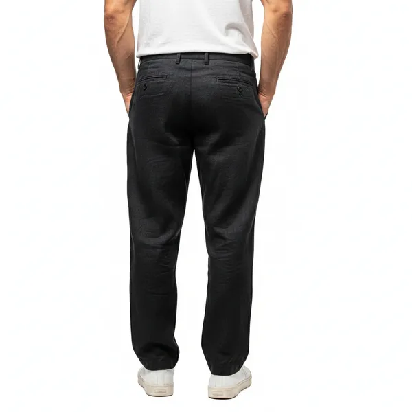 The_Linear_Washed_Black_Pure_Linen_Pant_For_Men