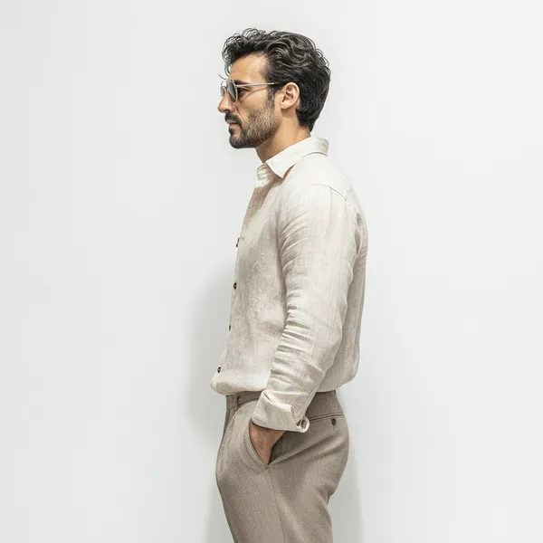 Light_Beige_Pure_Linen_Shirt_For_Men