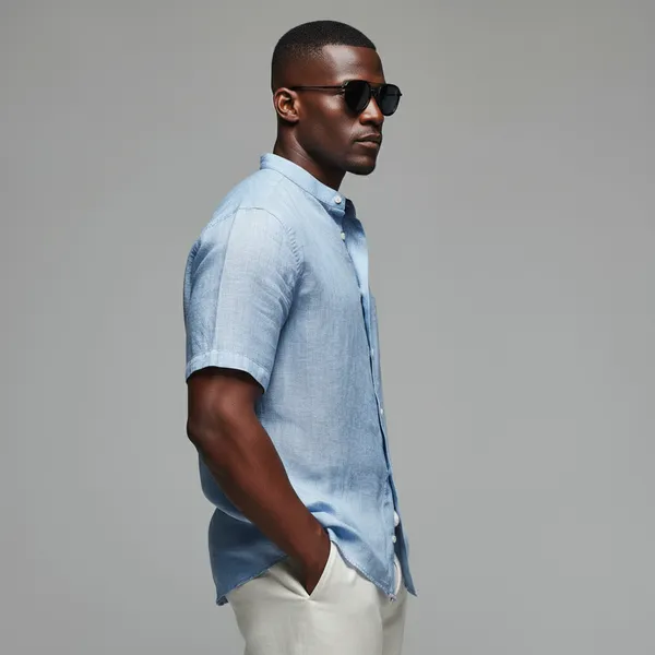 Light_&_Breezy_Sky-Blue_Half-Sleeve_Linen_Shirt_Men