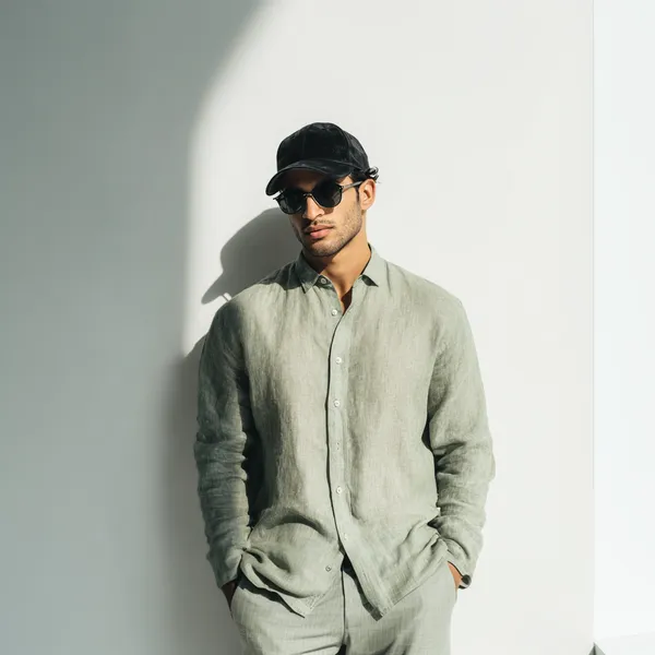 Sage_Green_Pure_Linen_Shirt_For_Men