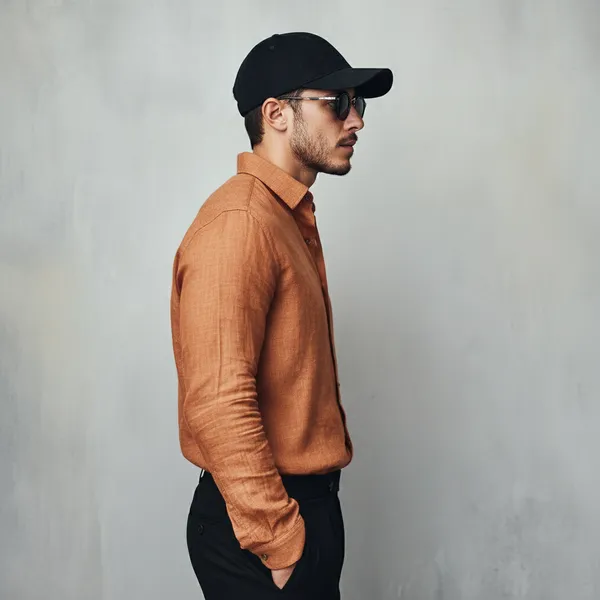 Rust_Coper_Pure_Linen_Men'S_Shirt