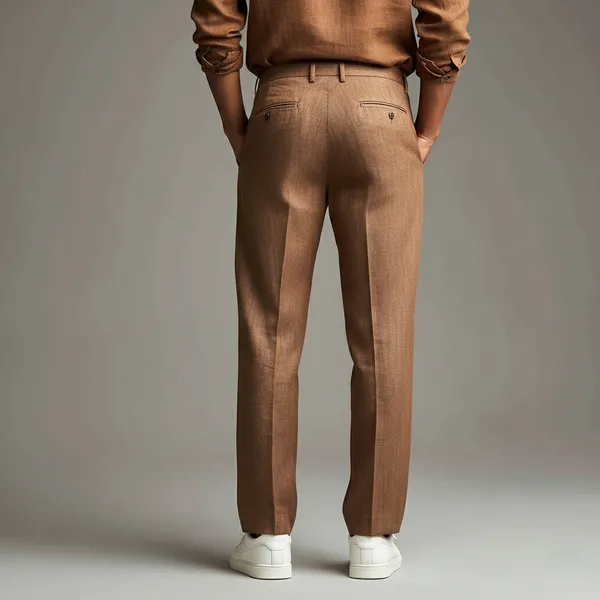 Light_Rust_Ultra-Breathable_Pure_Linen_Trousers_Men