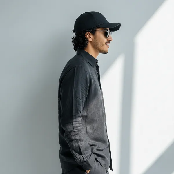Raw_Black_Pure_Linen_Shirt_For_Men