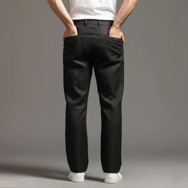 Onyx_Black_Ultra-Breathable_Pure_Linen_Trousers_Men