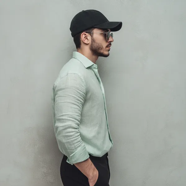 Classic_Light_Dusty_Green_Pure_100%_Linen_Shirt_For_Men'S