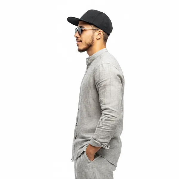 Gray_Pure_Linen_Shirt_For_Men