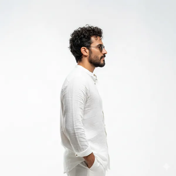 White_Pure_Linen_Shirt_For_Men