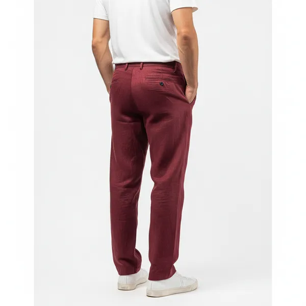Maroon_Ultra-Breathable_Pure_Linen_Trousers_Men