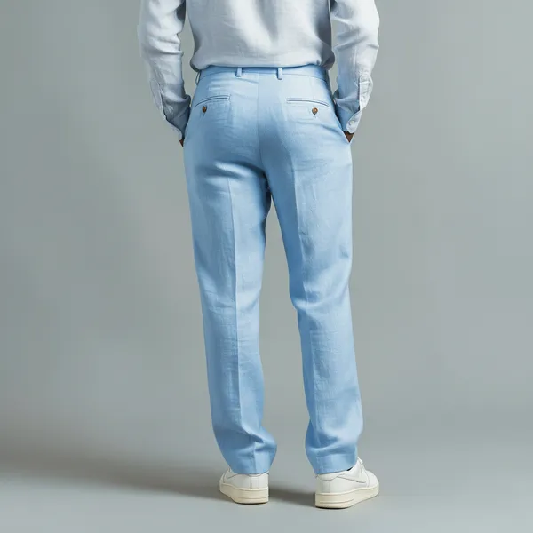 Artic_Blue_Stay-Cool_Linen_Summer_Trousers_Men