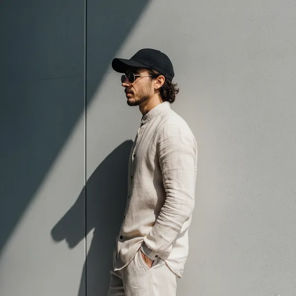 Ivory_Beige_Pure_Linen_Shirt_For_Men