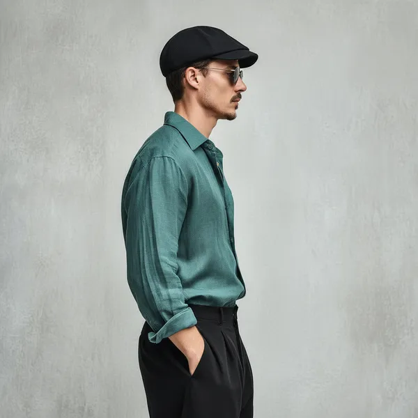 Signature_Spruce_100%_Pure_Linen_Shirt