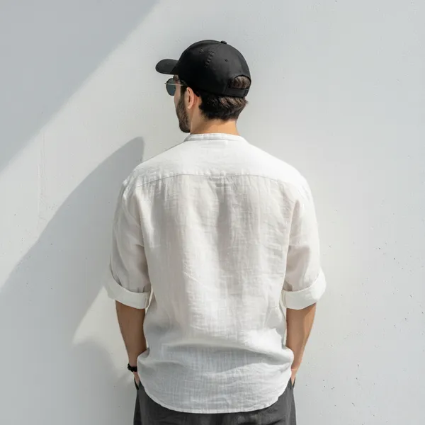 Men'S_Natural_White_Linen_Shirt