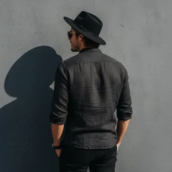 Black_Pure_Linen_Shirt_For_Men