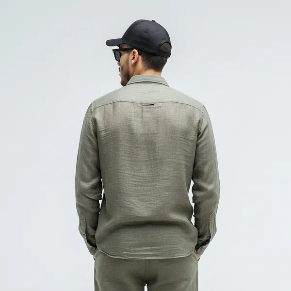 Light_Olive_Green_Pure_Linen_Shirt_For_Men
