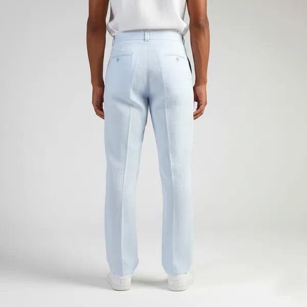 Light_Blue_Pure_Linen_Resort_&_Beach_Wear_Trouser_For_Men
