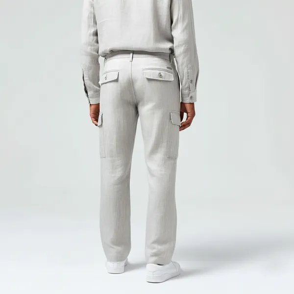 Light_Grey_Pure_Linen_Resort_&_Beach_Wear_Trouser_For_Men