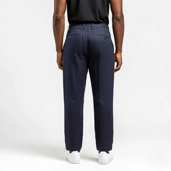 Deep_Blue_Pure_Linen_Resort_&_Beach_Wear_Trouser_For_Men