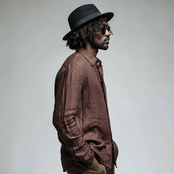 Men'S_Coffee_Brown_Pure_Linen_Shirt