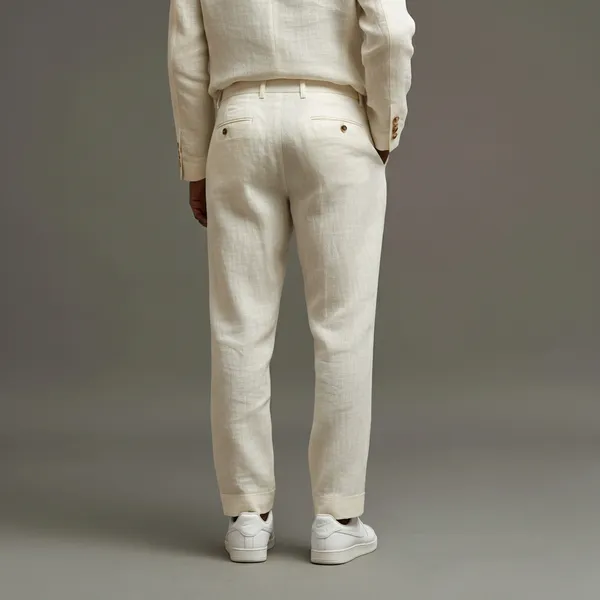 The_Linear_Natural_White_Pure_Linen_Pant_For_Men