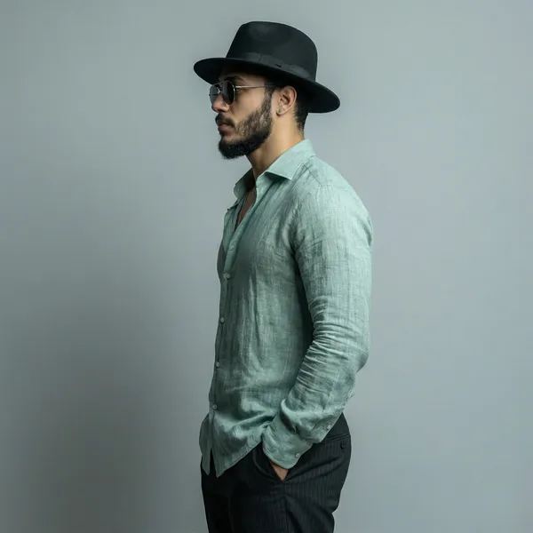 Men'S_Aegean_Green_Pure_100%_Linen