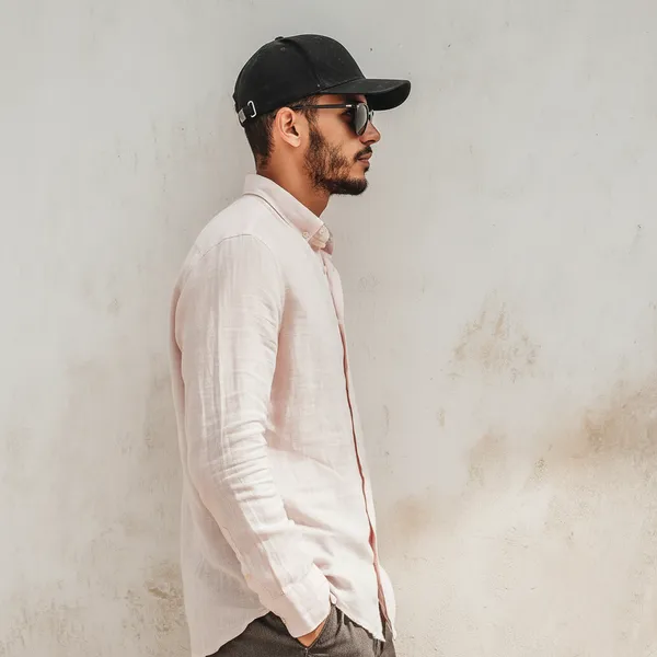 Light_Pink_Pure_Linen_Shirt_For_Men