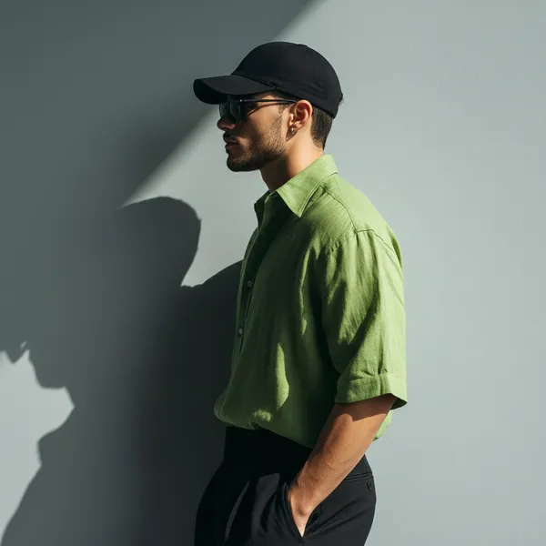 Men'S_Mint_Green_Pure_Linen_Shirt