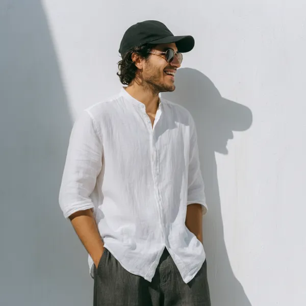 The_Classic_White_Linen_Shirt_Men