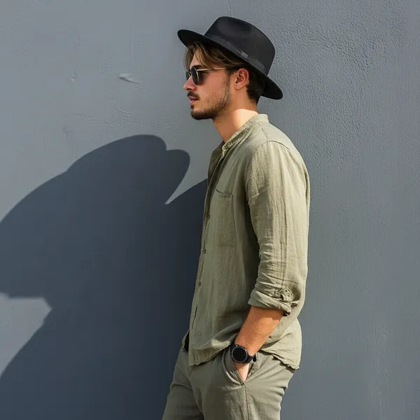 Light_Olive_Pure_Linen_Shirt_For_Men