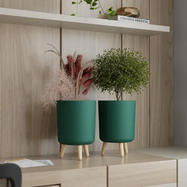 Flower_Pot_with_Plastic_Legs_(Green)_(Pack_of_2)