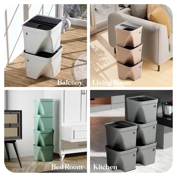 Square_Dustbin_-_Green