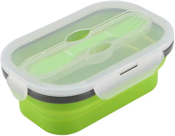 Silicone_lunch_box_(1_compartment)_-_Green